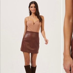 Astr the label: Meika faux leather mini skirt